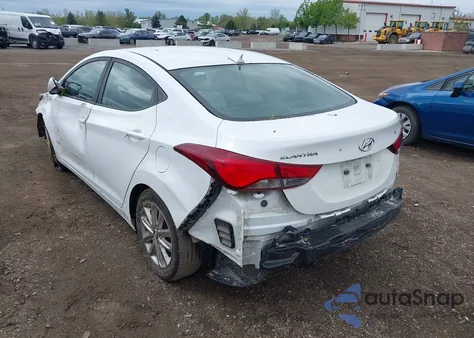 2016 Hyundai Elantra Se z USA, uszkodzony, nr VIN 5NPDH4AE6GH660178